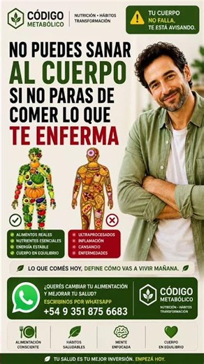 🚨 TU CUERPO NO FALLA: LO QUE COMÉS TODOS LOS DÍAS PUEDE ESTAR PASÁNDOTE FACTURA