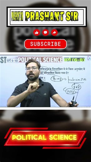 Political Science by Prashant Sir 🏛️ | Important MCQ for Boards + Competitive Exams 🔥