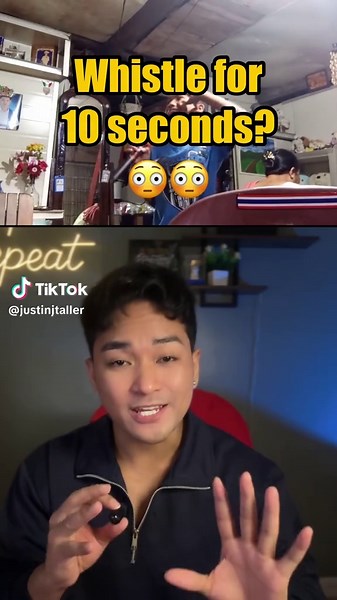 Nagawa niya yung whistle ng almost 10 seconds😳 #JustinTaller #Talleruns #Singing