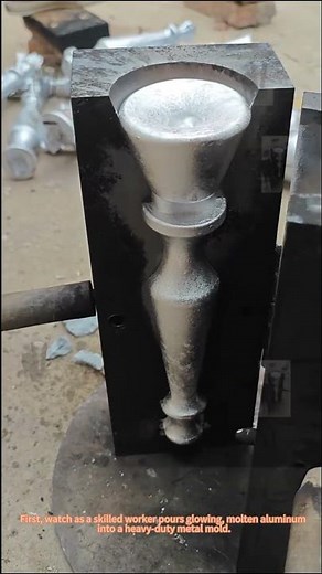 Hand Casting Aluminum Baluster Posts | Traditional Metal Casting Process