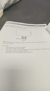 Plan an experiment to investigate the change in current in a co... | Filo