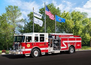 The Churchville Fire Department’s top mount #Pumper features pull-release access to the crosslays and customizable wooden and foldout tool boards. By having all LED lighting, they avoided having to put a generator on the truck. For safety purposes, the hosebed and all handrails are lit. The #Enforcer cab has a small external compartment for quicker access to NY hooks. #ChurchvilleNY CHASSIS Chassis: 70” Enforcer cab with 10” raised roof Seating capacity: 6 Overall height: 10’ 3” Overall length: 