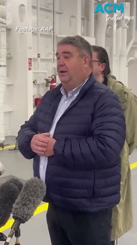 One of the Spirit of Tasmania ferries will feature art installations as part of the annual festival Dark Mofo. Video via AAP #acmnational #darkmofo #spiritoftasmania #hobart #artfestival
