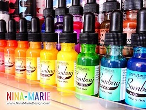 Craft Room Organization Quick Tip: Ph Martin India Inks