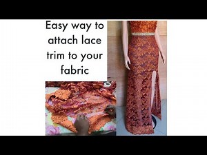 How to easily attach lace trim to fabric edge | Simplified | Marret Manor