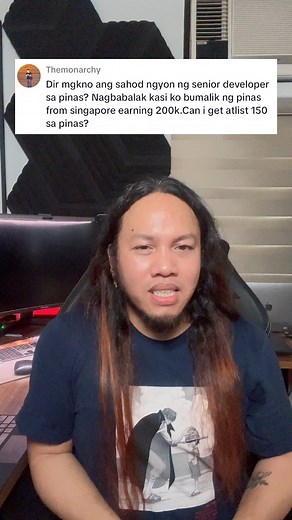 150K na salary dito sa Pinas as Senior Developer, possible ba? 🤔😅 #programmer #Salary #wfh #softwaredeveloper #softwareengineer #fullstackdeveloper #programmerlife #codinglife #fbreelsvideo #fbreels23 #fbreelsviral #reelsviral #reelsvideo #reelsinstagram #fyp #fypシ゚ #fypシ゚viral #foryou #foryoupage | Frace Marteja
