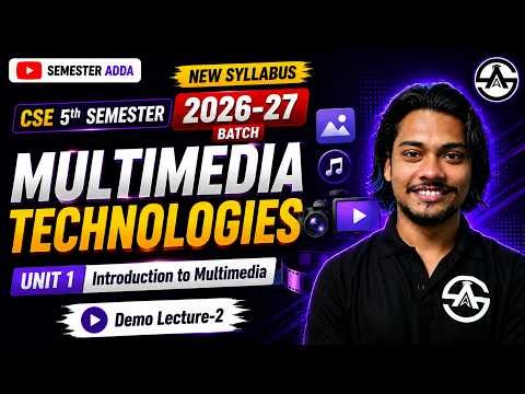 Multimedia Technologies | Unit-1Introduction to Multimedia | 5th Semester CSE 2026 | by Amar Sir