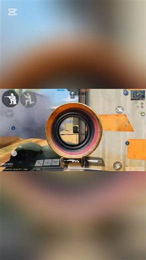 Even smoke couldn't save him😎 #codm #callofduty #sniper #shorts