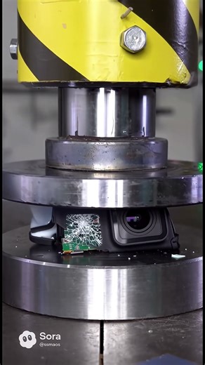 극한 내구성 자랑하는 고프로 vs 100톤 유압프레스... 과연 살아남을 수 있을까?