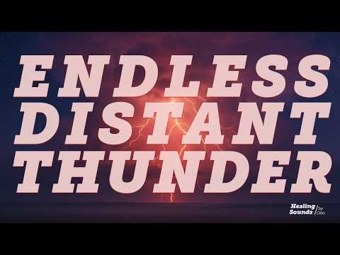 Endless Thunder with Deep Red Noise | 12 Hours of Pure Rumbling Calming Goodness