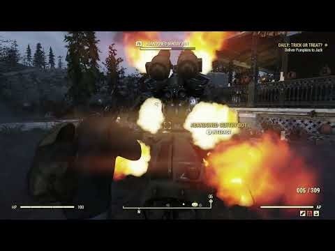 Jack O' Lantern & abandoned sentry bot Fallout 76 bug?