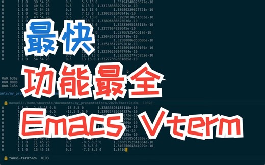 Emacs中速度最快功能最全的终端