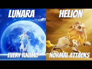 Every Aniimo's normal attacks plus Lunara and Helion info (Closed beta test 1)