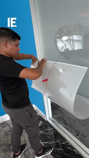 Interesting Engineering on Instagram: "Transform any window into switchable privacy glass with this innovative stick-on smart film technology. 📹: @deluxesmartfilm"