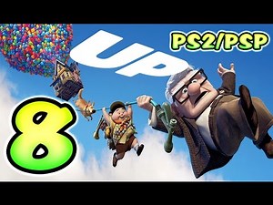 Disney Pixar's UP Walkthrough Part 8 (PS2, PSP) Level 12, 13 & 14 - River Rafting, Never, Up Lift