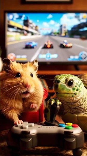 Hamster vs Turtle Gaming Showdown | Too Slow to Win! | Nebula Shots