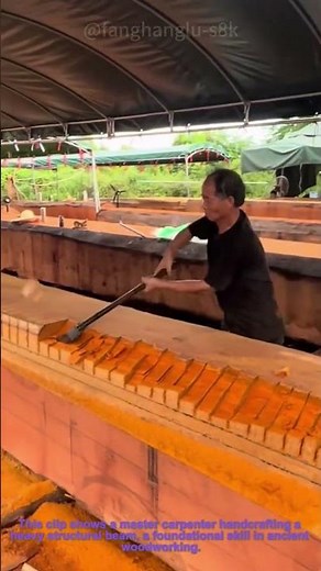 Handcrafted Wooden Beam | Traditional Timber Framing Mastery