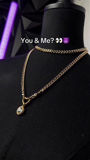 A chain that speaks for itself 🤫 #necklace #chain #choker #darkromance #jewelry