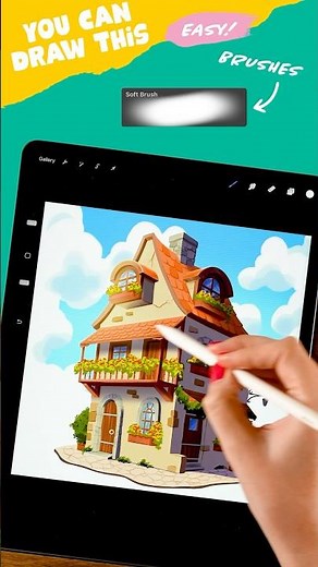 Draw in 3D with me #artwithflo #procreatetutorial