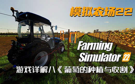 【模拟农场22】游戏详解八《葡萄的种植与收割》