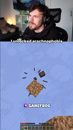 I Unlocked Arachnophobia In Minecraft #minecraft