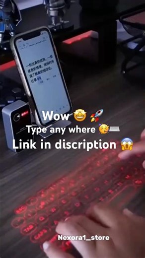 Laser Keyboard Projector – Type Anywhere, Anytime! 🚀💻😱🤩