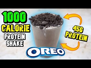 1000 CALORIE OREO PROTEIN SHAKE // HIGH PROTEIN HIGH CARB MUSCLE BUILDING SHAKE