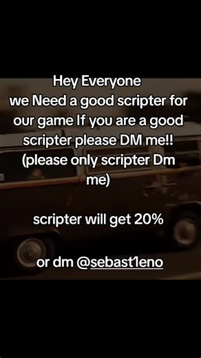 Seeking Skilled Scripter for Our Outer Banks Game