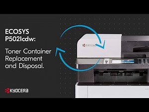 ECOSYS M5526cdw - Proper Toner Container Replacement and Disposal