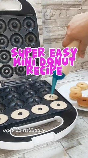 Super easy mini donut recipe from scratch 🍩👩‍🍳👍😍 #minidonuts #minidonutsbusiness #reelsvideoシ #reelsviralシ #reelsviralfb #reelsfypシ #reelsfacebook #facebookreel #reelschallenge #highlightseveryone #followforfollowback | JaJa' SweetStation