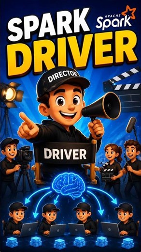 Spark Driver Program Explained Using a Movie Director 🎬 #shorts