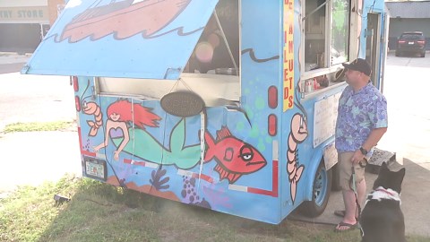 Surveillance video shows car crashing into Mayport food truck