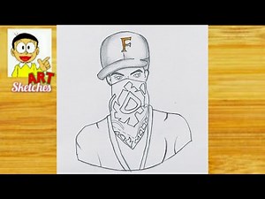 How to draw Hip Hop Elite pass Free fire Step by step | Free fire Bundle Drawing