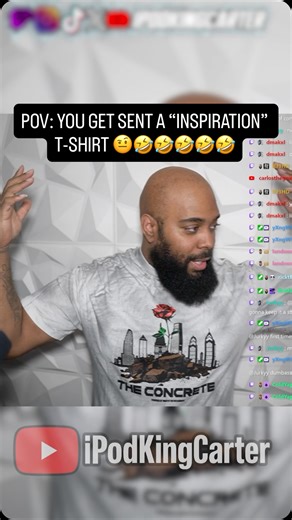 iPodKingCarter | Y’all really had me trying to squeeze into a shmedium on stream! 😂👕 Did a P.O. Box unboxing on Twitch and received some fire merch from... | Instagram