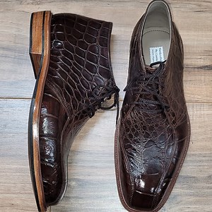 Chukka boots, made with genuine American alligator