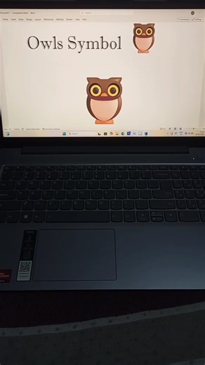 owl🦉 symbol in Ms Word Shortcut | computer classes #owl #techshorts #viral
