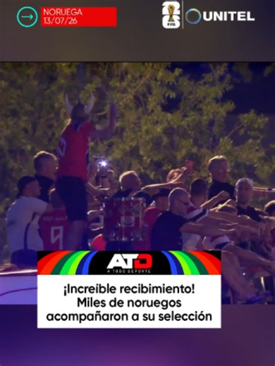 La selección de Noruega fue recibida como campeona por su afición en Oslo. Miles de hinchas se reunieron para celebrar junto a sus vikingos tras su histórica participación en el Mundial 2026. 📲 Más información en Unitel.bo #Unitel #ATD #UnitelMundial #Noruega #Mundial