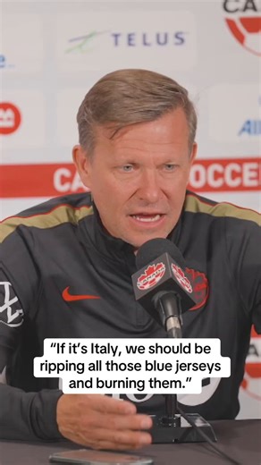 Jesse Marsch said it jokingly but the msg is clear:"If it's Italy, we should be ripping all those blue jerseys and burning them... Got it, Italians? We should be wearing red. It should be a red-out, even if we play Italy."Few hours before we find out.