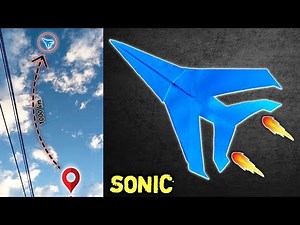 This Sonic Jet Paper Plane Flies So Far It Feels Unreal! (Step-by-Step Tutorial)