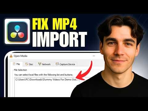How To Fix DaVinci Resolve Not Importing MP4 Files (Tutorial 2026)