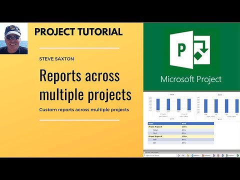 How to create reports across multiple projects using Microsoft Project