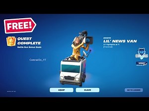 Fortnite Complete Battle Bus Quests - How to get FREE Emote and Backbling in Fortnite