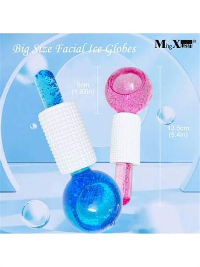 1pc, 2pcs, Two Sizes Available, Ice Wave Ball, Beauty Ice Wave Energy Ball, Efficacy: Improve Skin Firming, Anti-Aging, Ice Cream Face, Daily Facial Allergy, Redness, Fever, Soothing, Appearance: Purple Flash Ball,Beauty,Skin Care Products,Spa,Self Care,Skin Care Tools,Face Care,Esthetician Supplies,Massage,Face Massage Tool,Face Roller,Ice Roller,Ice Roller Face | SHEIN