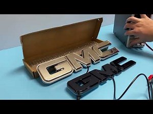 Dynamic GMC Led Emblem Light Unbox and Demo-Does it Work？