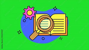 Case Study Icon Animation With Green Screen Background