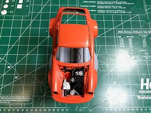 Building the Revell Porsche 934 RSR "Jagermeister" 1/24 scale model Part 2