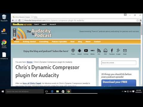 How to Install Chris's Dynamic Compressor for Audacity on OS X and Windows