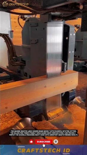 Heavy-Duty Wood Planing Machine for Surface Smoothing and Beam Processing in Industrial #machine