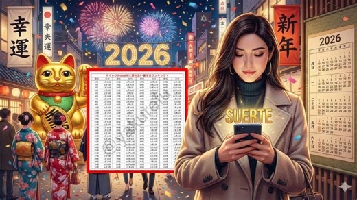 Calendario japonés de la suerte 2026: Así puedes predecir cómo te irá todo el año, solo necesitas tu fecha de nacimiento
