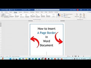 How to Insert a Page Border in Word | Step-by-Step Microsoft Word Tutorial